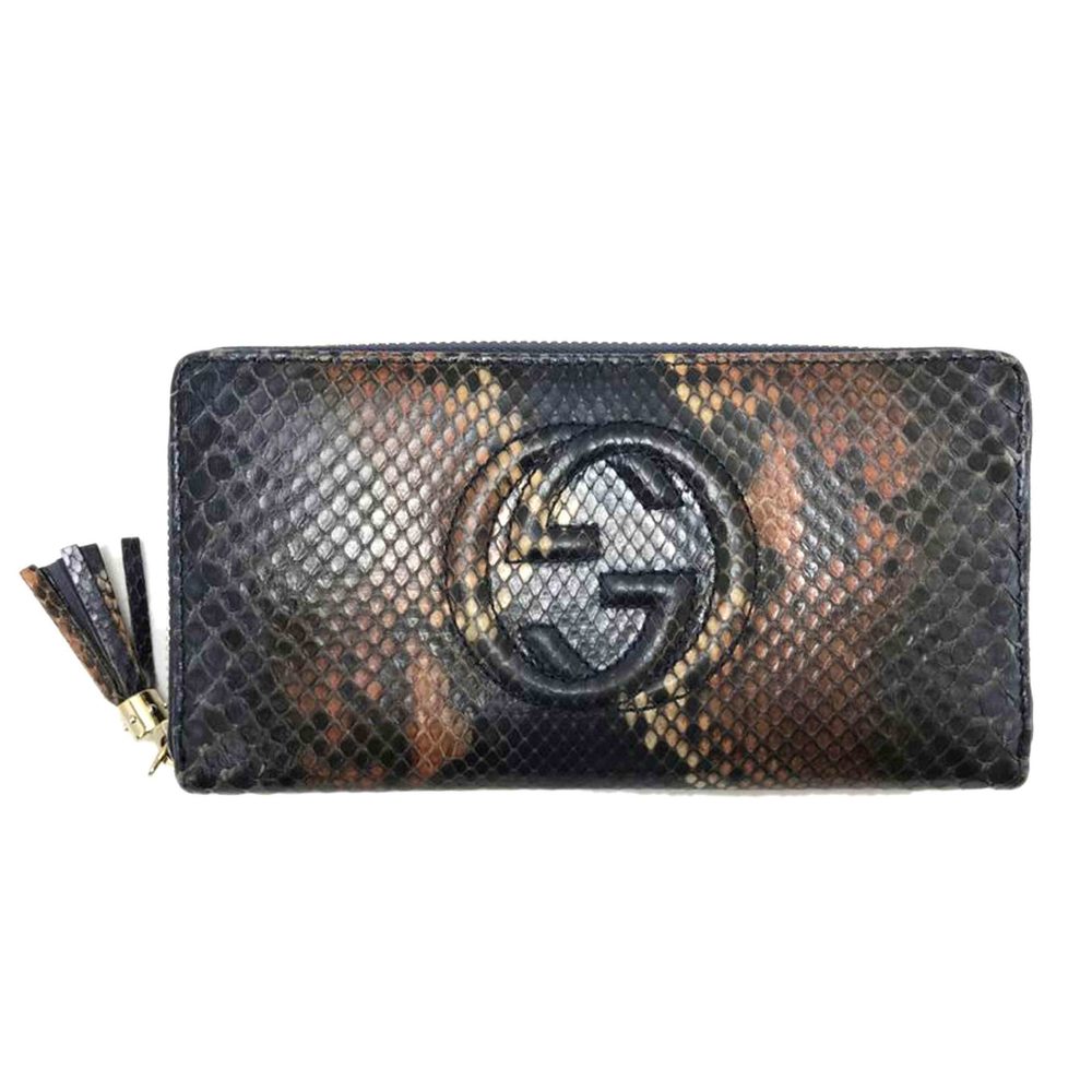 Gucci Wallet Python Tan Interlocking G - image 2
